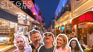 Night Tour  Sitges  we asked people in Sitges why they come here  2024 July [upl. by Irahc]