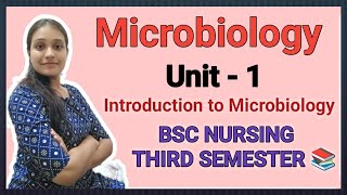 Unit  1 in Microbiology 💥 BSC NURSING THIRD SEMESTER 📚 [upl. by Birgitta]