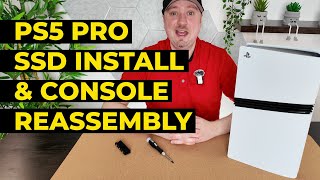 PS5 Pro Upgrade Tutorial  How to Install an SSD amp put the console back together [upl. by Zelde]