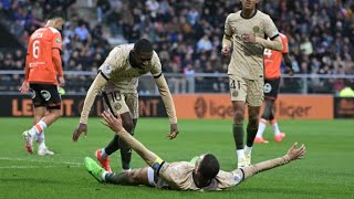 FC LORIENT 14 PSG PARIS PRESQUE CHAMPION DOUBLE DE MBAPPE amp DE DEMBELE [upl. by Nuhsyar]