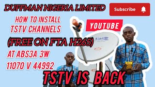 HOW TO INSTALL ABS3A 30W NEW TSTV DishAntennaSetting NigerianFilms89 BTheInstaller [upl. by Sumaes]