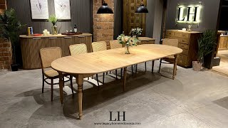 Josephine Round Dining Table dia 110310 4 extension [upl. by Somerset]