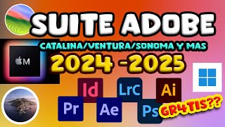 Suite de Adobe para Catalina Ventura Sonoma en Mac IntelM1M2M3M4 y Windows NO GR4TIS [upl. by Malka685]