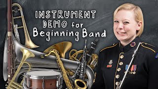 Instrument Demonstration for Beginning Band [upl. by Anawahs75]