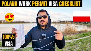 POLAND WORK PERMIT VISA CHECKLIST How to Get Poland Work Visa from India Fully Explained [upl. by Ethbin526]