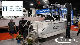 Walkthrough on the all new Robalo 230 Center Console FLIBS 2023 [upl. by Cornell]