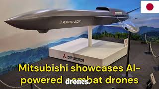 Mitsubishi showcases AI powered combat drones [upl. by Itoc]