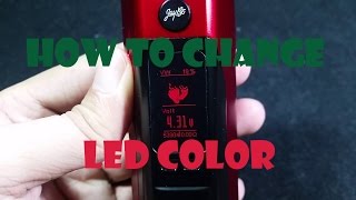 Vape Tutorial 2 How to change LED color on Wismec Reuleaux RX 23 [upl. by Mimi]