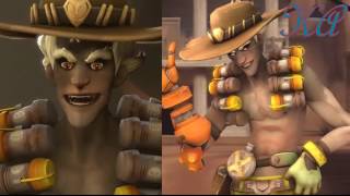 Overwatch  Junkrat and someone else has a Different GOD Sparta Remix [upl. by Lhok]