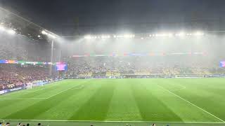 Regen und Hagel  Deutschland  Dänemark 🇩🇪🇩🇰 EM 2024 Achtelfinale Dortmund euro2024 [upl. by Arondell536]