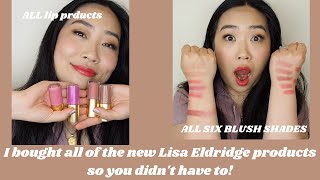 NEW Lisa Eldridge ReleaseALL 6 shades of blushes ALL lipglosses and lipsticks TWO highlighters [upl. by Idalina]