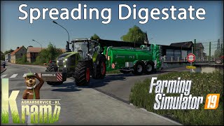 Farming simulator 19  Map Kandelin  Timelapse  Spreading Digestate [upl. by Burtis702]