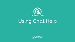 Using the Chat Help area of Aphasia Duo [upl. by Solana]