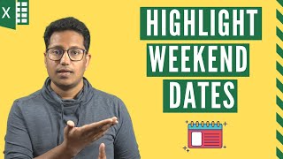 Highlight Weekends Dates and Holidays in Excel Easy Method [upl. by Adohr]