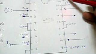 L293D DC Motor Driver IC pin diagram and Description [upl. by Ellatsyrc329]