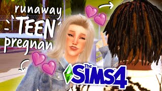 a potential new RELATIONSHIP👀  Sims 4 Pregnant Teen Runaway Challenge 8 [upl. by Body]