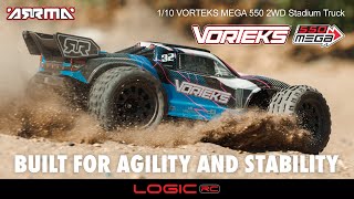 ARRMA 110 VORTEKS MEGA 550 2WD Stadium Truck [upl. by Binky]