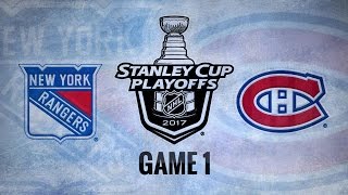 Lundqvist Rangers blank Habs to win Game 1 20 [upl. by Nnylaehs]