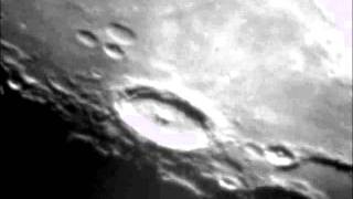 Moon crater Langrenus  located Mare Fecunditatis closeup [upl. by Zales479]