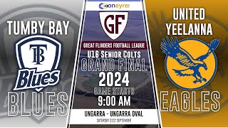 GFFL  U16 Senior Colts Grand Final 2024  Tumby Bay vs United Yeelanna [upl. by Brunelle618]