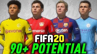 FIFA 20 CAREER MODE  ALL 90 POTENTIAL WONDERKIDS [upl. by Haneeja]