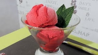 Recette du sorbet à la framboise  Williams Kitchen [upl. by Inahpit772]