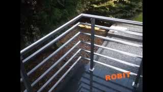 Robit Balustrady barierki balkonowe ze stali nierdzewnej Elementy balustrad [upl. by Tootsie]