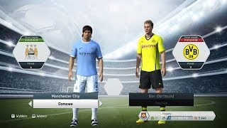 Zagrajmy w FIFA 14  Hogaty vs Zirael  quotLiga Mistrzówquot Grupa A  Man City vs Bor Dortmund [upl. by Claudio]