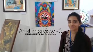 Artist Interview Part5  quotRANGNRITYA Art Exhibition  Deoghar 📍 [upl. by Pape]