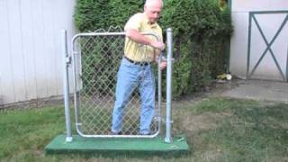 Gate Closer  Simple effective closer for chain link gates It Works [upl. by Charlie]