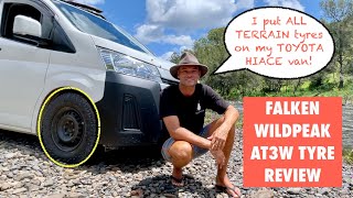 Falken Wildpeak AT3W Tyre on Toyota Hiace review [upl. by Barthelemy544]