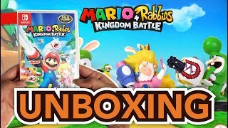 Mario  Rabbids Kingdom Battle Nintendo Switch Unboxing [upl. by Linskey]