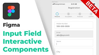 Input Field Interaction using Interactive Components in Figma [upl. by Eibo457]