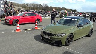 700HP BMW M3 F80 vs Alfa Romeo Giulia Quadrifoglio [upl. by Cathee]