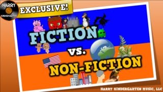 Fiction vs Nonfiction song for kids about distinguishing fiction vs nonfiction texts [upl. by Neely11]