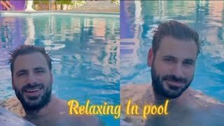 Stjepan Hauser Relaxing and Enjoying in the Pool  Ultimate Chill Vibes 🌴✨ [upl. by Ajan]