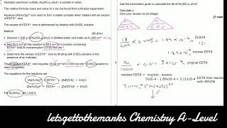 Calculate a value for integer X Hydrated salts A Level chemistry [upl. by Mientao]