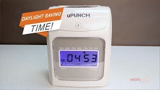 uPunch Time Clock  How to Set HN Series Daylight Saving Time [upl. by Ingra]