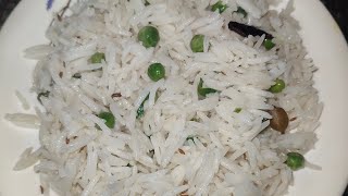 Jeera Matar Rice Recipe🍚Basmati Rice Recipe food matarpulao ricerecipe viralvideo basmatirice [upl. by Skcirdnek381]