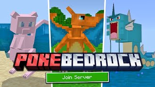 BRAND NEW PIXELMON SERVER FOR MINECRAFT PEBEDROCK [upl. by Ahsac]