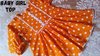 Trending Baby Girl Top Frock Design  Easy Cutting and Stitching  5  7 Year  Summer Design 2023 [upl. by Oletha]