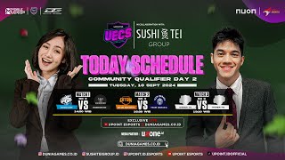 🔴 LIVE UECS MLBB X SUSHI TEI GROUP  COMMUNITY QUALIFIER DAY 2 [upl. by Phira]