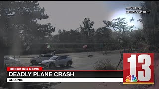 Dramatic video shows moment plane crashed near Colonie neighborhood [upl. by Puett210]