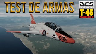 DCS WORLD T45 Goshawk 101 Test de armas con misión descargable [upl. by Sansen]