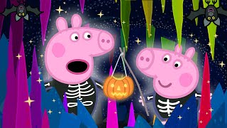 Peppa Pigs Halloween Dress Up Party  Peppa Pig Official Family Kids Cartoon [upl. by Melessa]