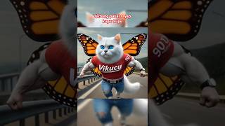 Ayah kucing bawa terbang sayap kupukupu 💥😂 catvideos kucingkomedi funnyvideos funnycats [upl. by Yecnay]