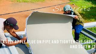 How to install Reflective Insulation bubble Sheet under the rooftop [upl. by Bogie41]