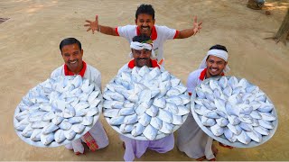 Bengali famous Pomfret fish recipe  Sorshe Pomfret fish curry for village people  villfood Kitchen [upl. by Notnad]