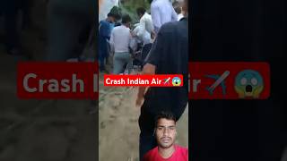 Indian Air Force fighter jet CRASH 🥲🥲pilot safely landed shorts crash nationfirst nation safe [upl. by Sol271]