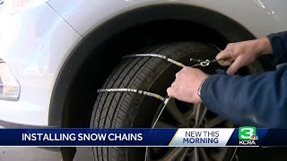 How to install snow chains [upl. by Hudgens]